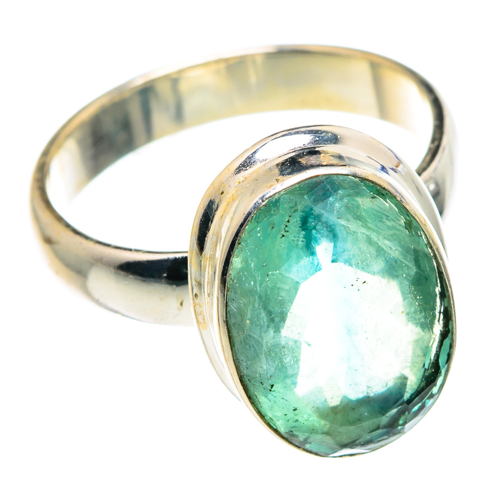 Green Fluorite Rings handcrafted by Anasilvercos - RING89681
