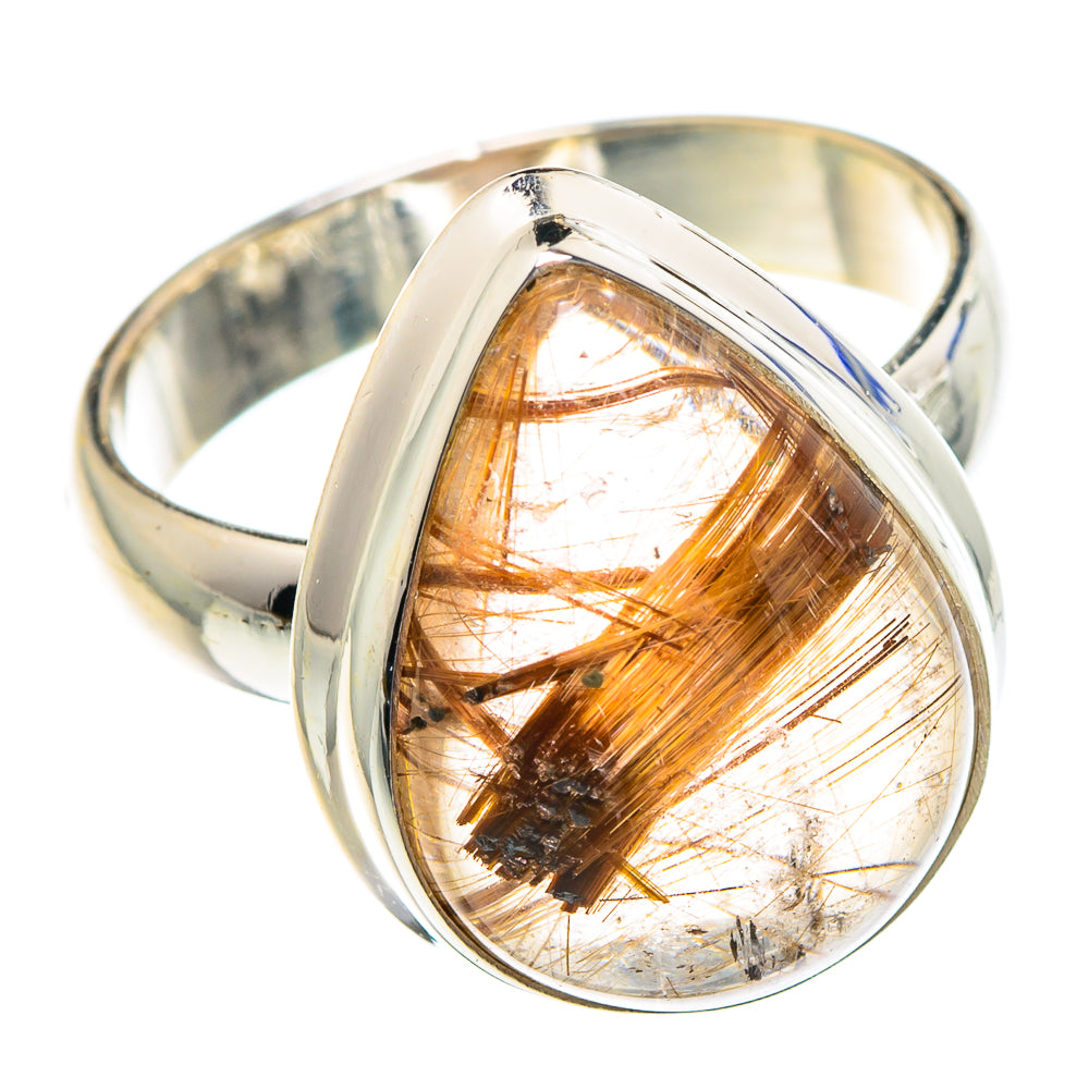 Rutilated Quartz Rings handcrafted by Anasilvercos - RING89699