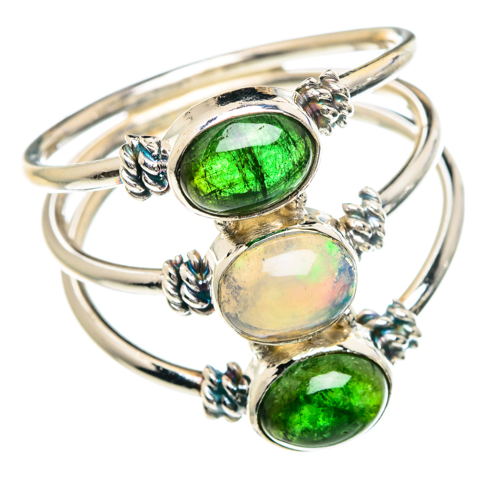 Ethiopian Opal Rings handcrafted by Anasilvercos - RING89706