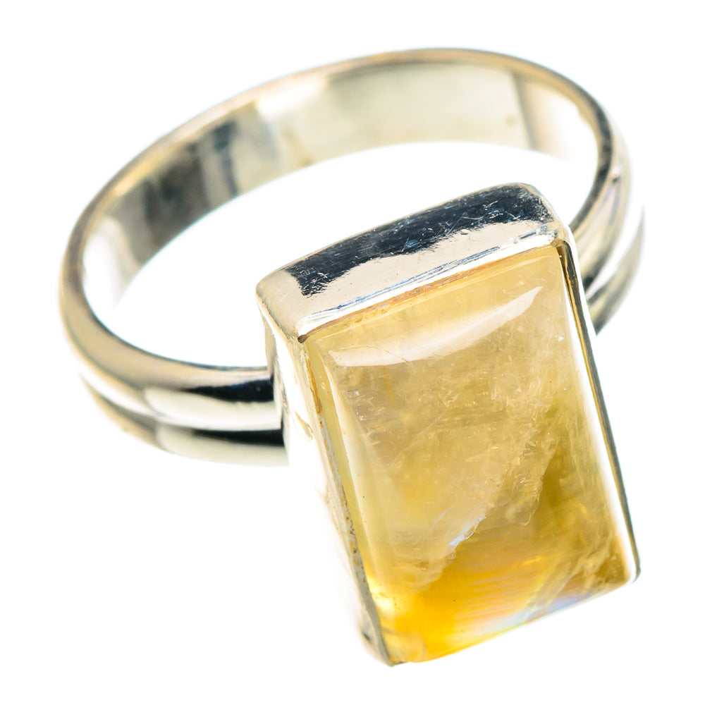 Yellow Moonstone Rings handcrafted by Anasilvercos - RING89708