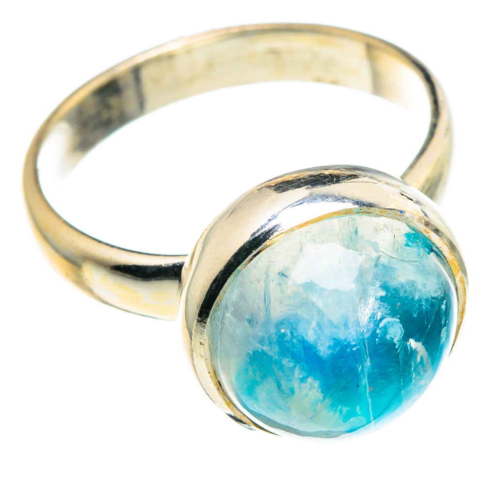 Rainbow Moonstone Rings handcrafted by Anasilvercos - RING89716