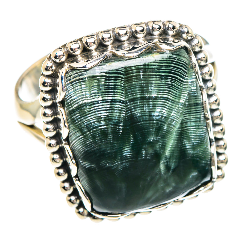 Seraphinite Rings handcrafted by Anasilvercos - RING89720