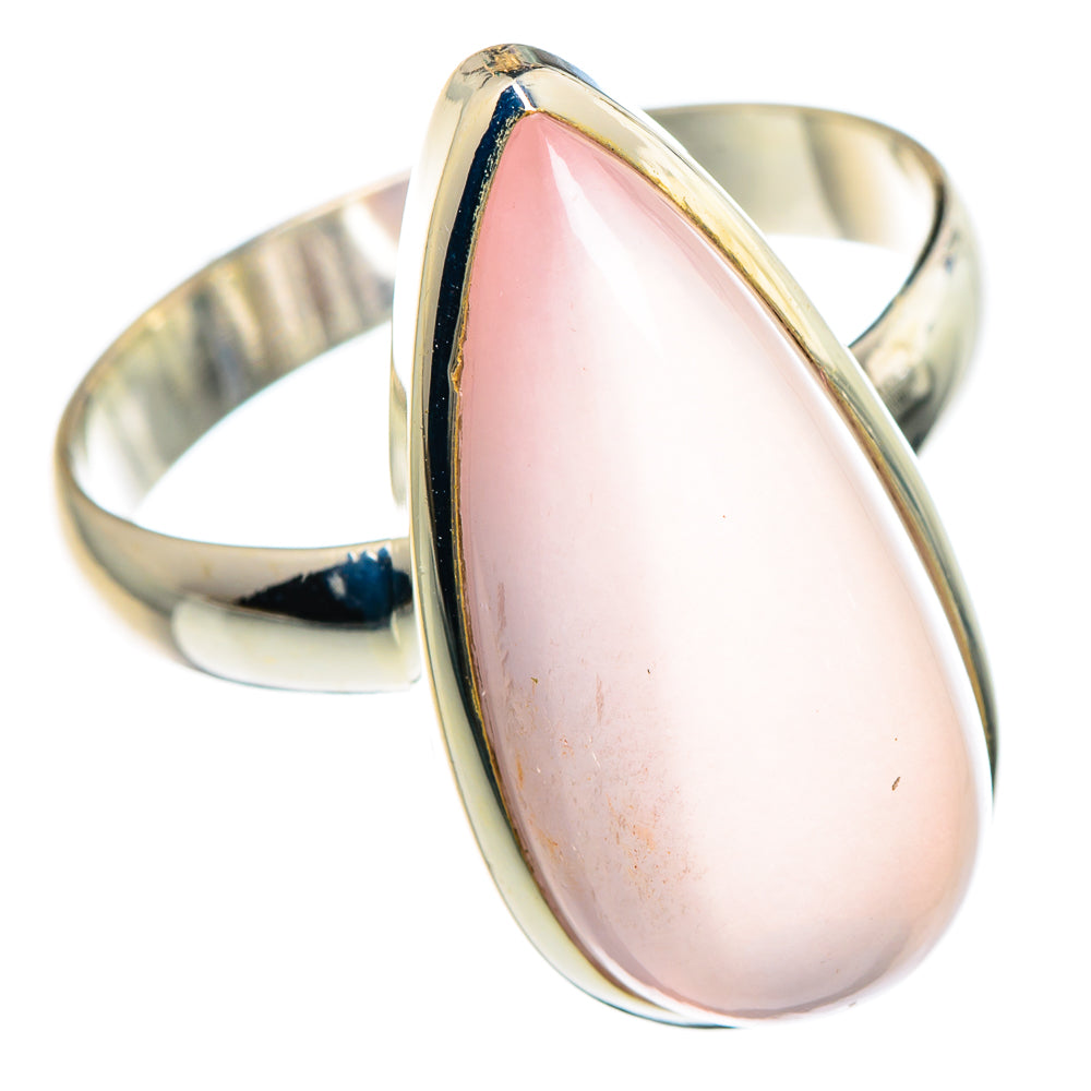 Rose Quartz Rings handcrafted by Anasilvercos - RING89726