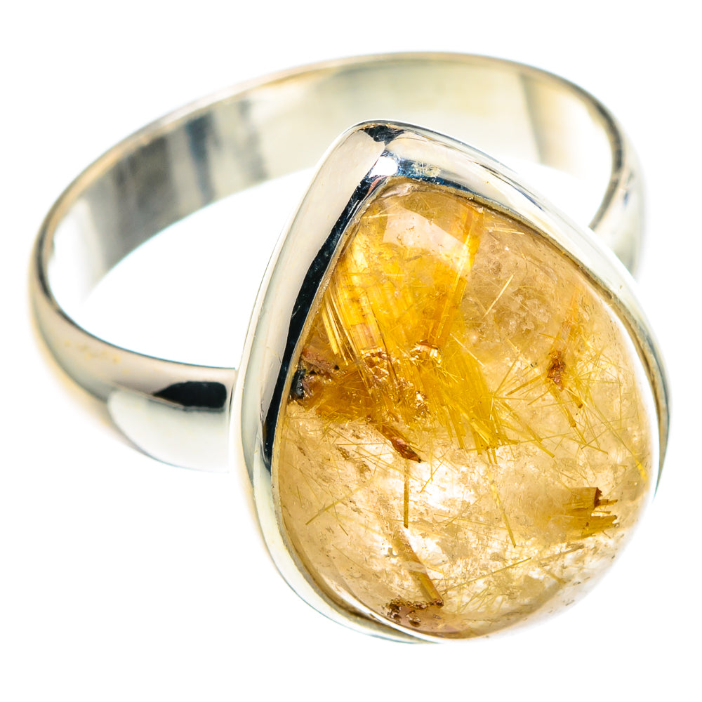 Rutilated Quartz Rings handcrafted by Anasilvercos - RING89732
