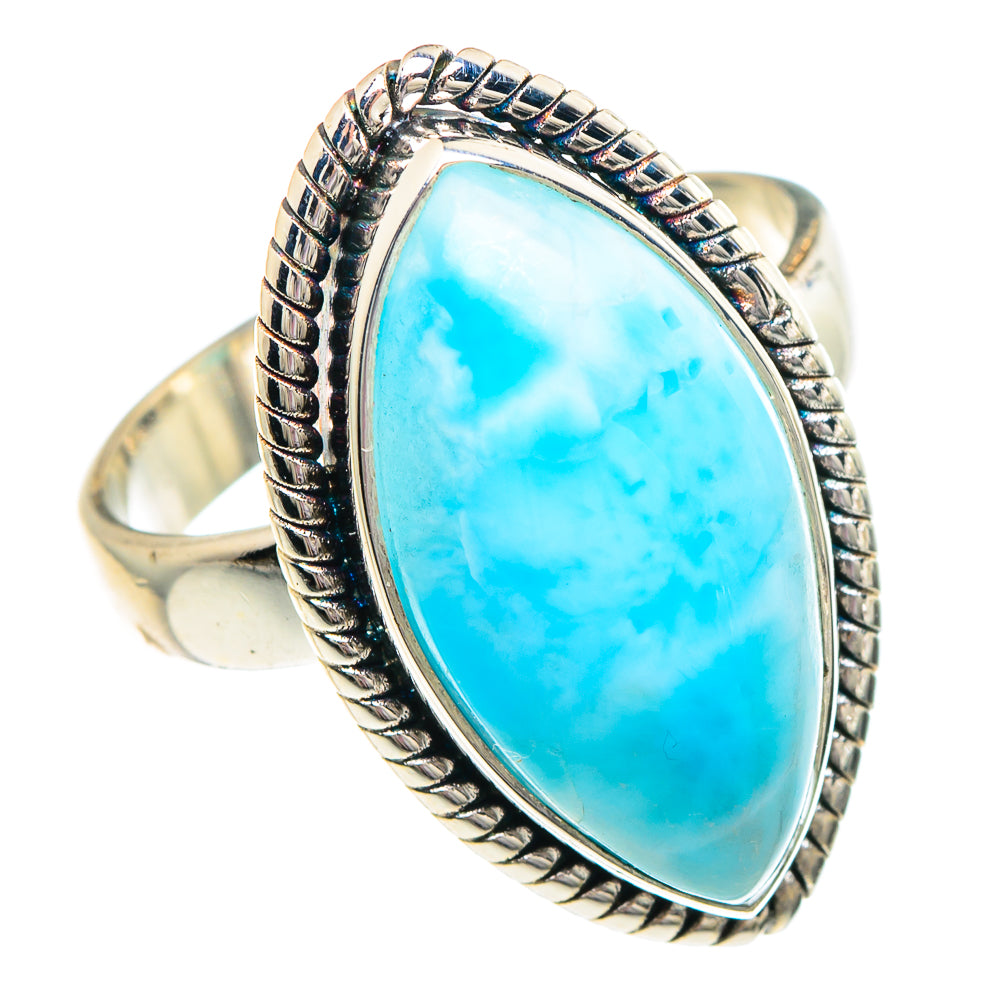 Larimar Rings handcrafted by Anasilvercos - RING89745