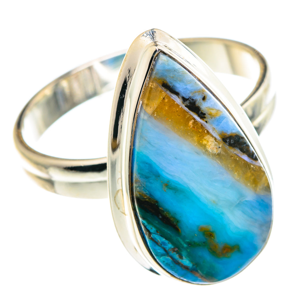 Peruvian Opal Rings handcrafted by Anasilvercos - RING89747