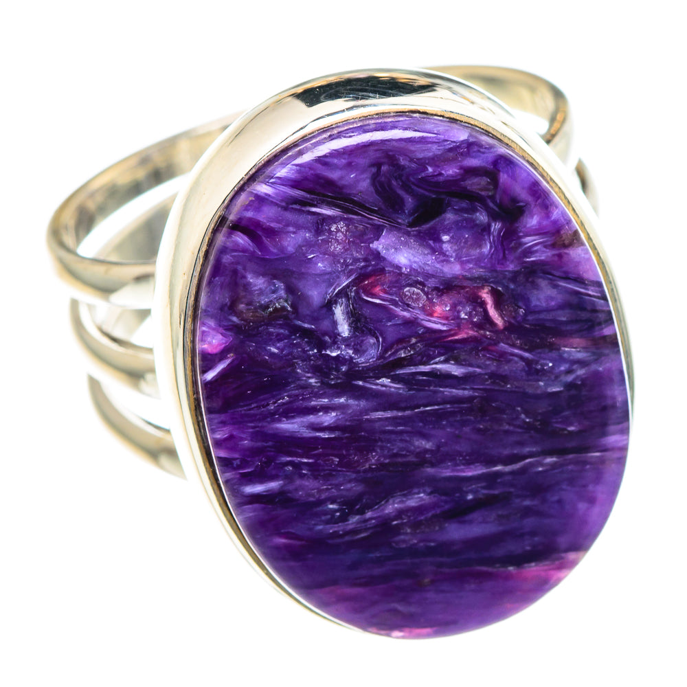 Charoite Rings handcrafted by Anasilvercos - RING89763