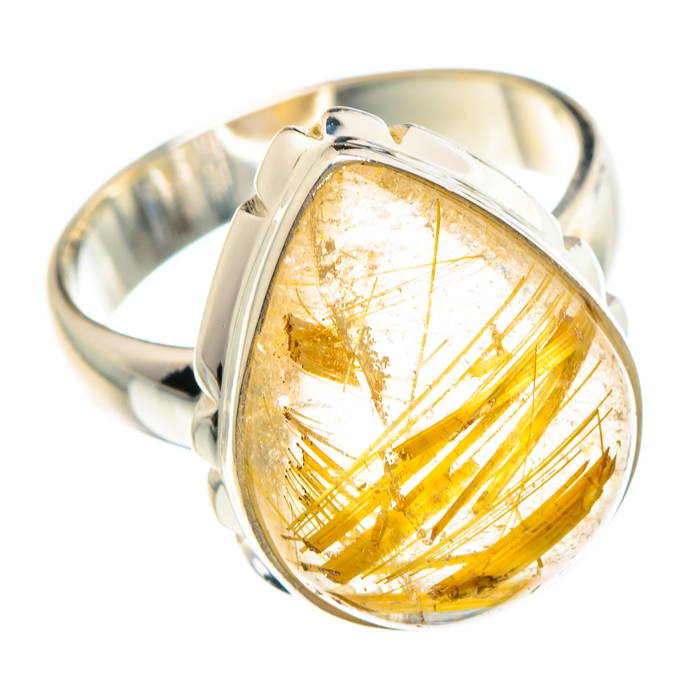 Rutilated Quartz Rings handcrafted by Anasilvercos - RING89766