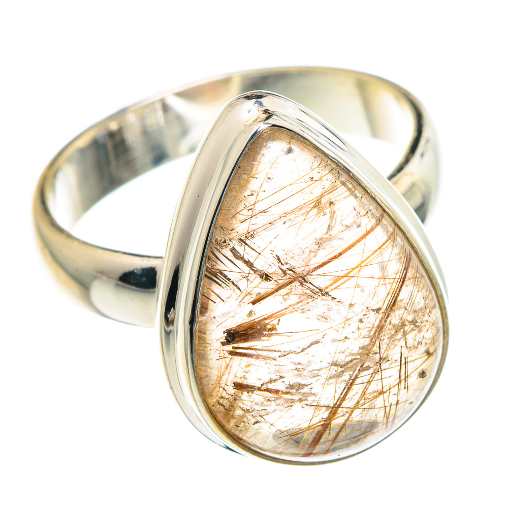Rutilated Quartz Rings handcrafted by Anasilvercos - RING89767
