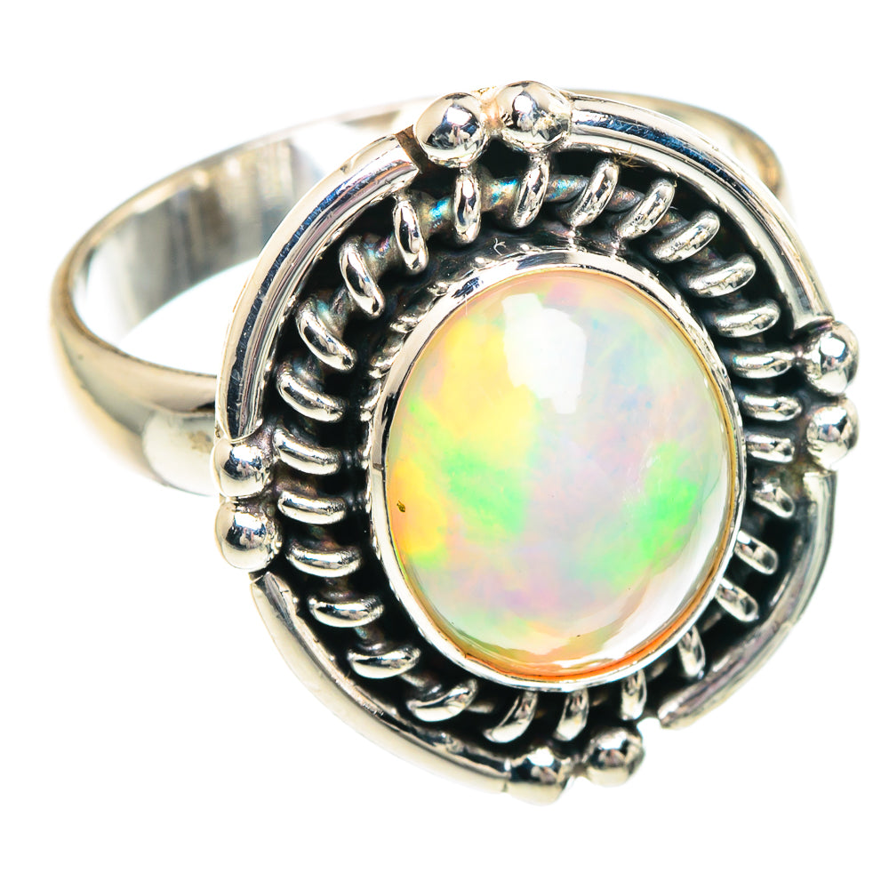 Ethiopian Opal Rings handcrafted by Anasilvercos - RING89773