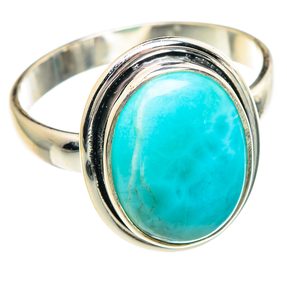 Larimar Rings handcrafted by Anasilvercos - RING89779