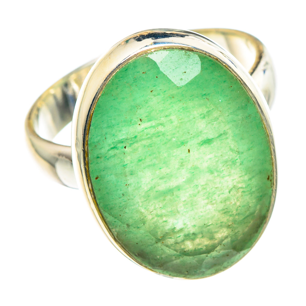 Green Aventurine Rings handcrafted by Anasilvercos - RING89786