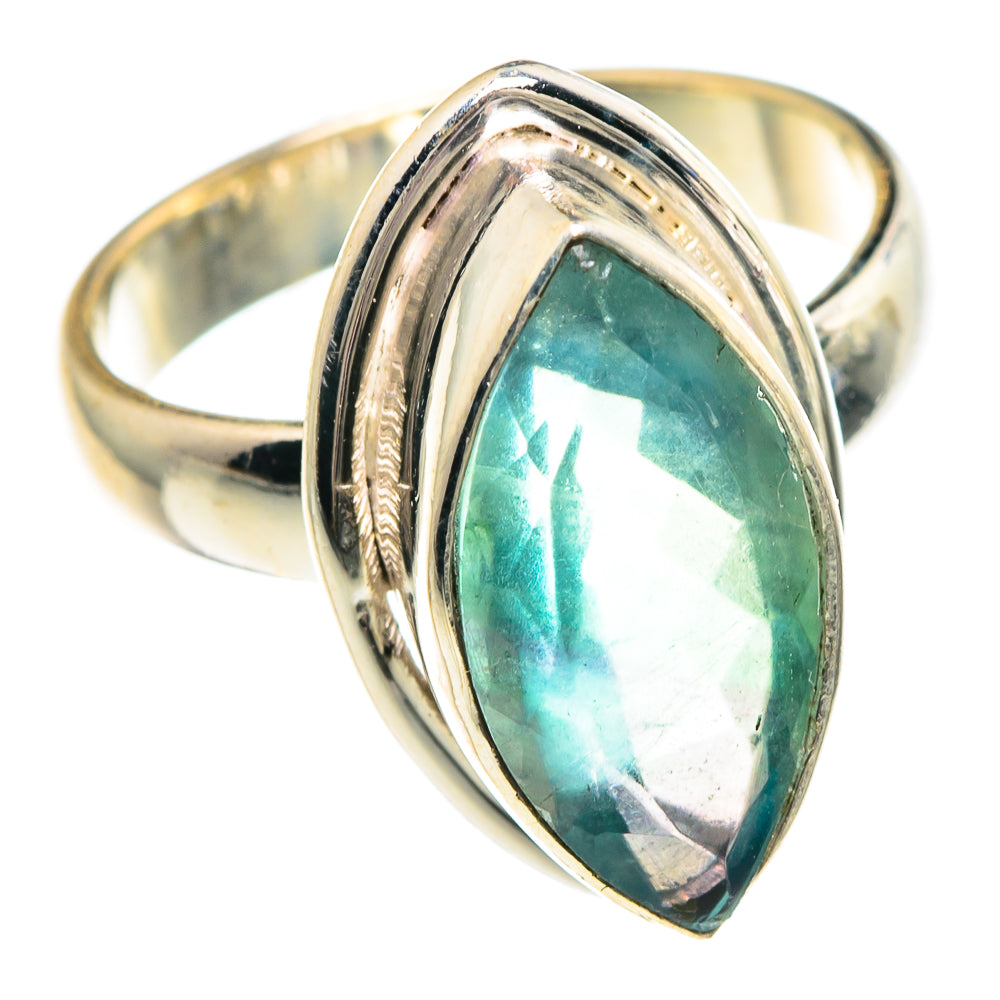 Blue Fluorite Rings handcrafted by Anasilvercos - RING89787