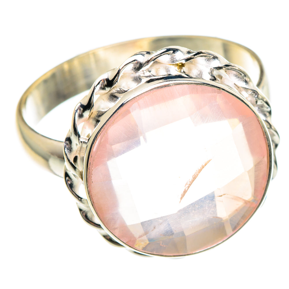 Rose Quartz Rings handcrafted by Anasilvercos - RING89791 - Photo 2