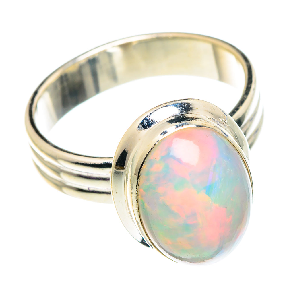 Ethiopian Opal Rings handcrafted by Anasilvercos - RING89804