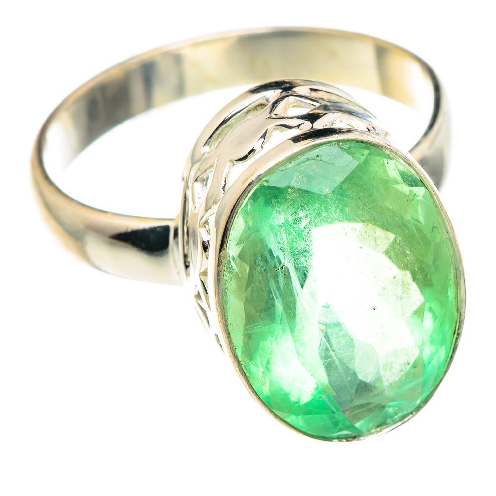Green Fluorite Rings handcrafted by Anasilvercos - RING89816