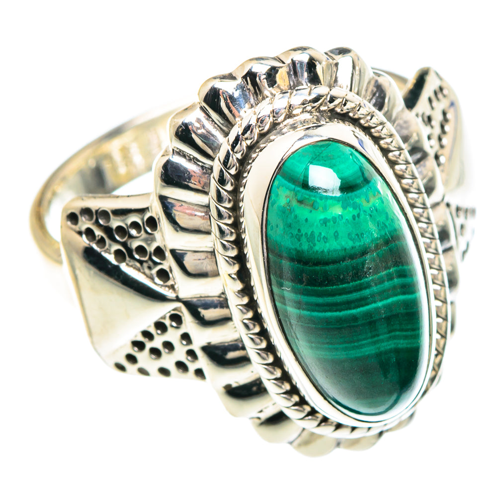 Malachite Rings handcrafted by Anasilvercos - RING89817