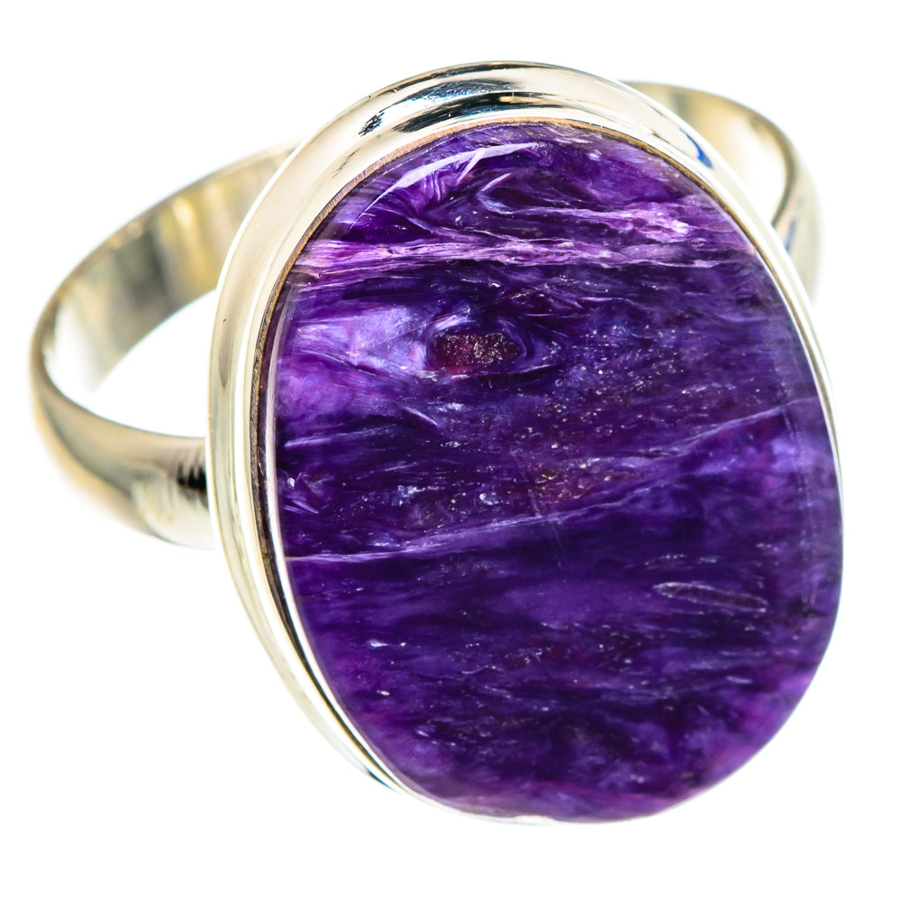 Charoite Rings handcrafted by Anasilvercos - RING89828 - Photo 2