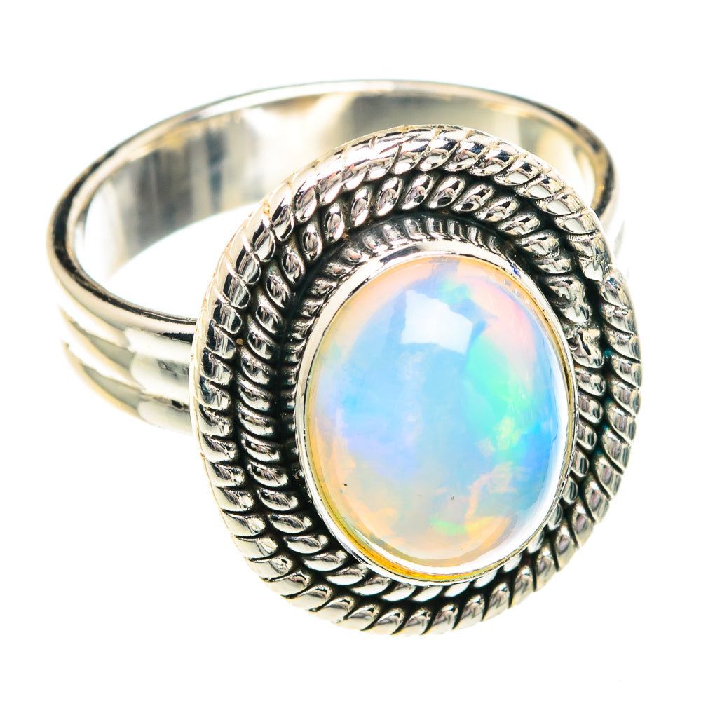 Ethiopian Opal Rings handcrafted by Anasilvercos - RING89836