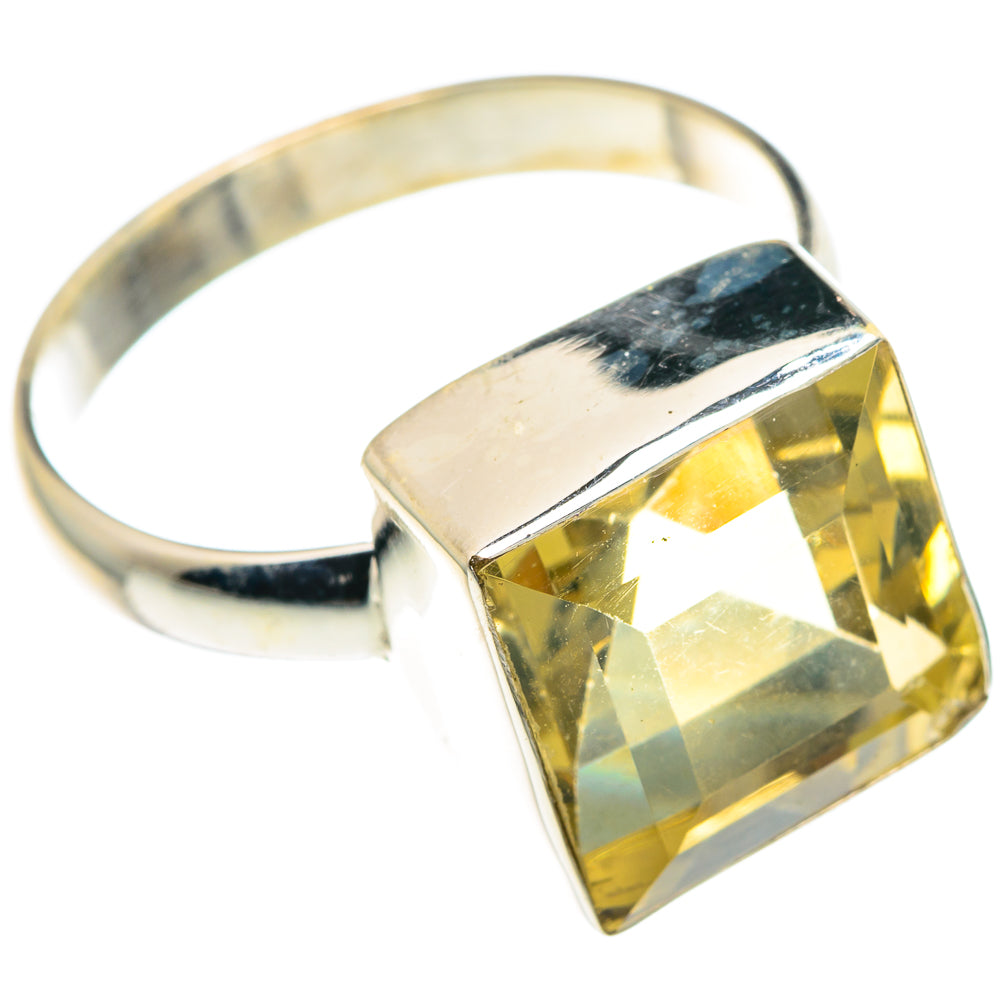 Lemon Quartz Rings handcrafted by Anasilvercos - RING89838 - Photo 2
