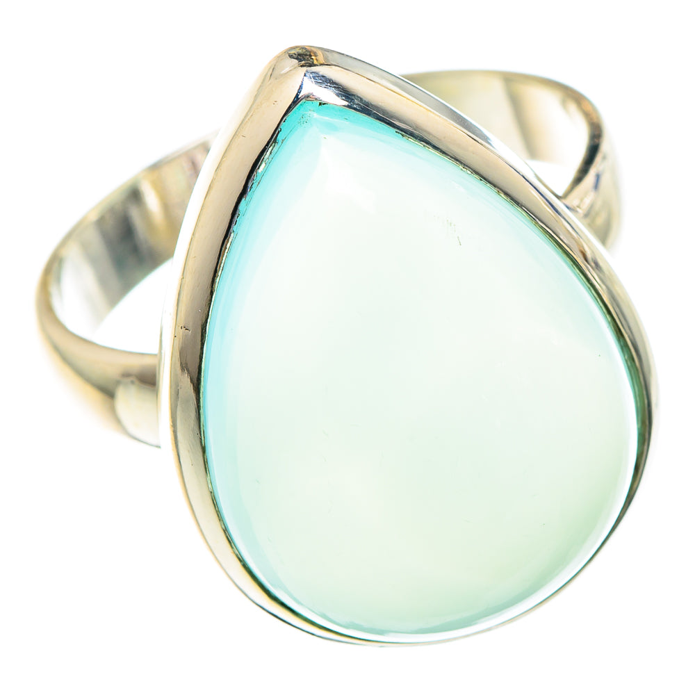 Aqua Chalcedony Rings handcrafted by Anasilvercos - RING89846