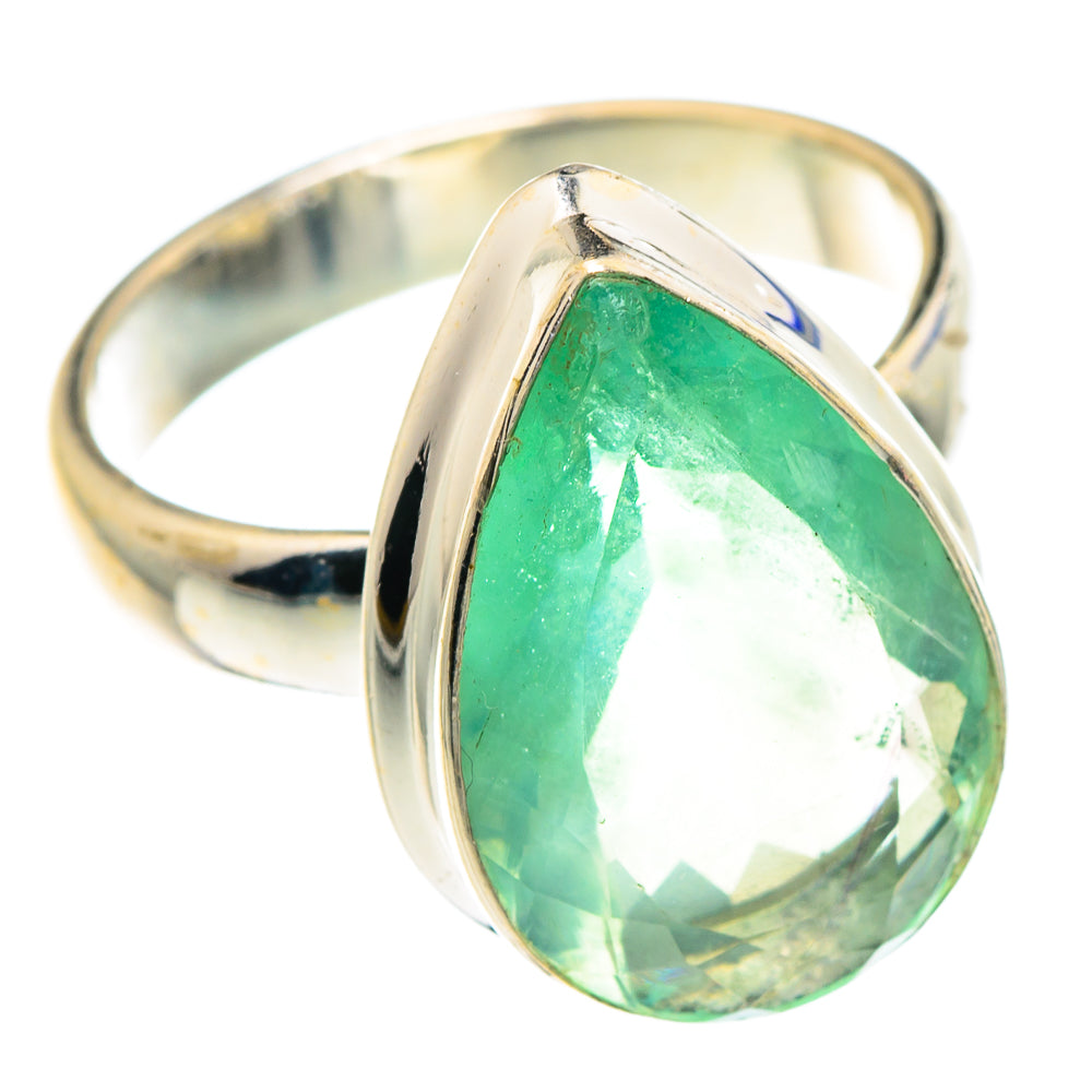 Green Fluorite Rings handcrafted by Anasilvercos - RING89852