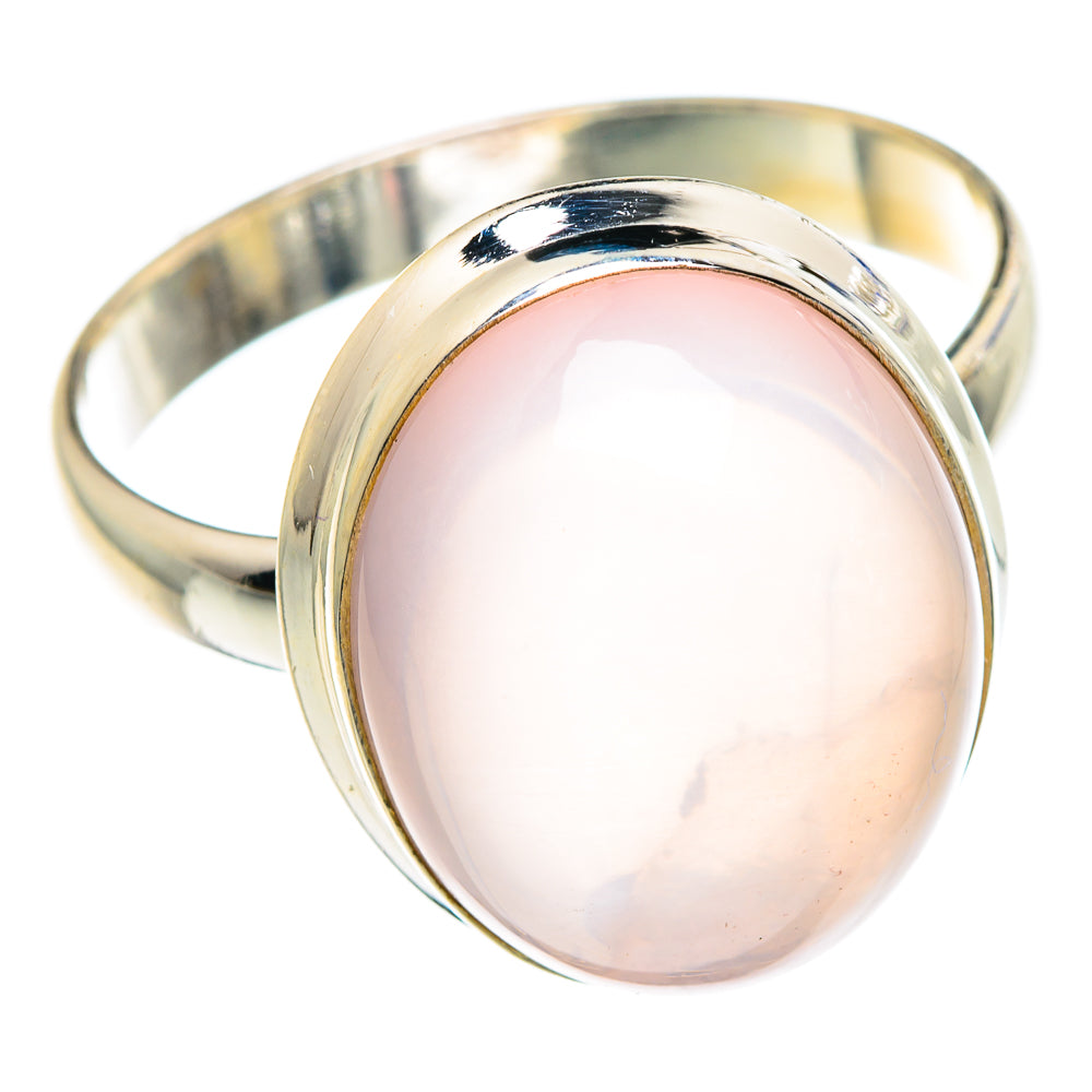 Rose Quartz Rings handcrafted by Anasilvercos - RING89856