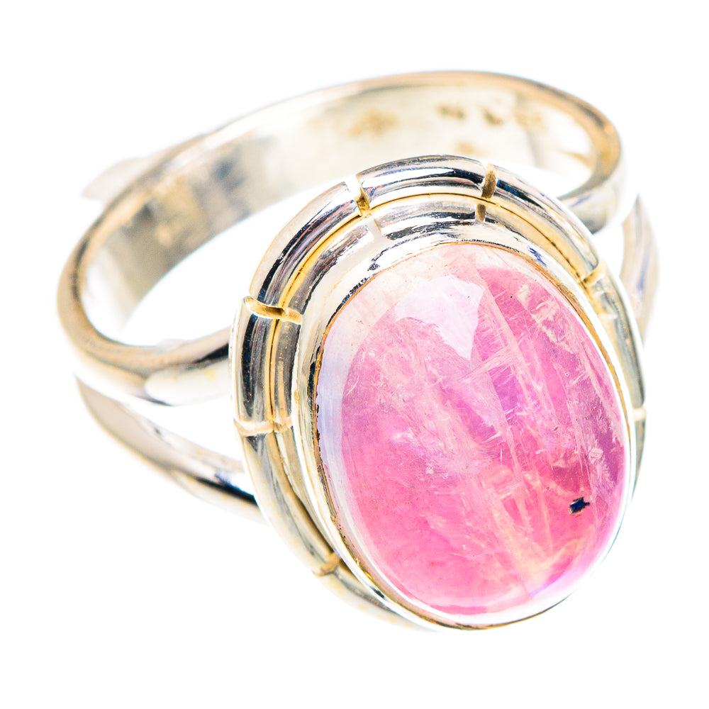 Pink Moonstone Rings handcrafted by Anasilvercos - RING89857