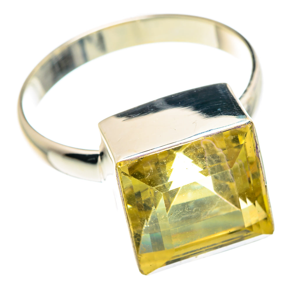 Lemon Quartz Rings handcrafted by Anasilvercos - RING89868 - Photo 2