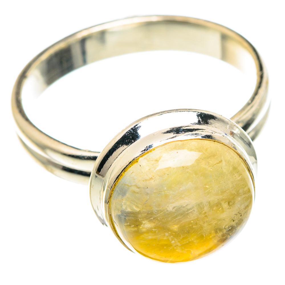Yellow Moonstone Rings handcrafted by Anasilvercos - RING89869 - Photo 2