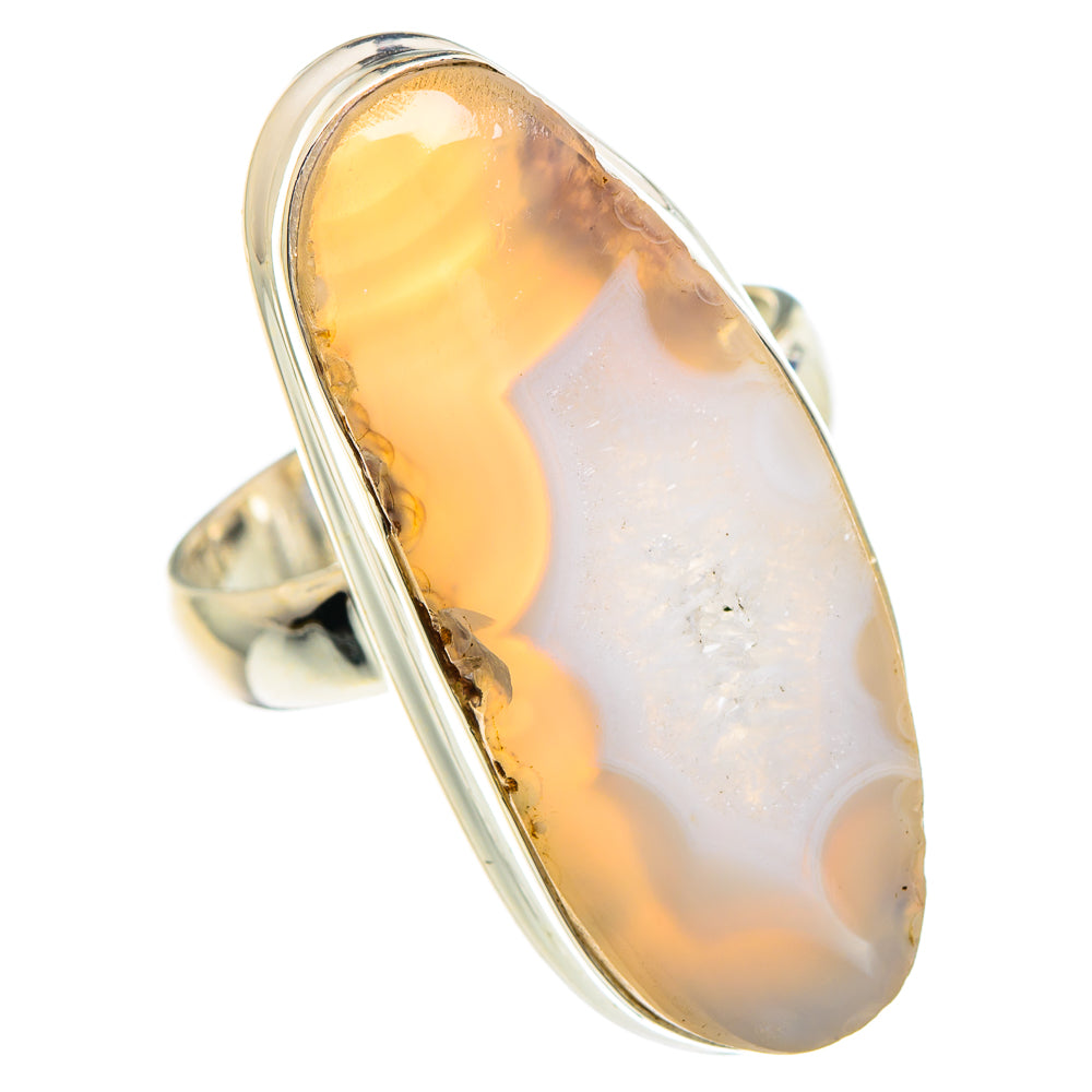 White Geode Slice Rings handcrafted by Anasilvercos - RING89902