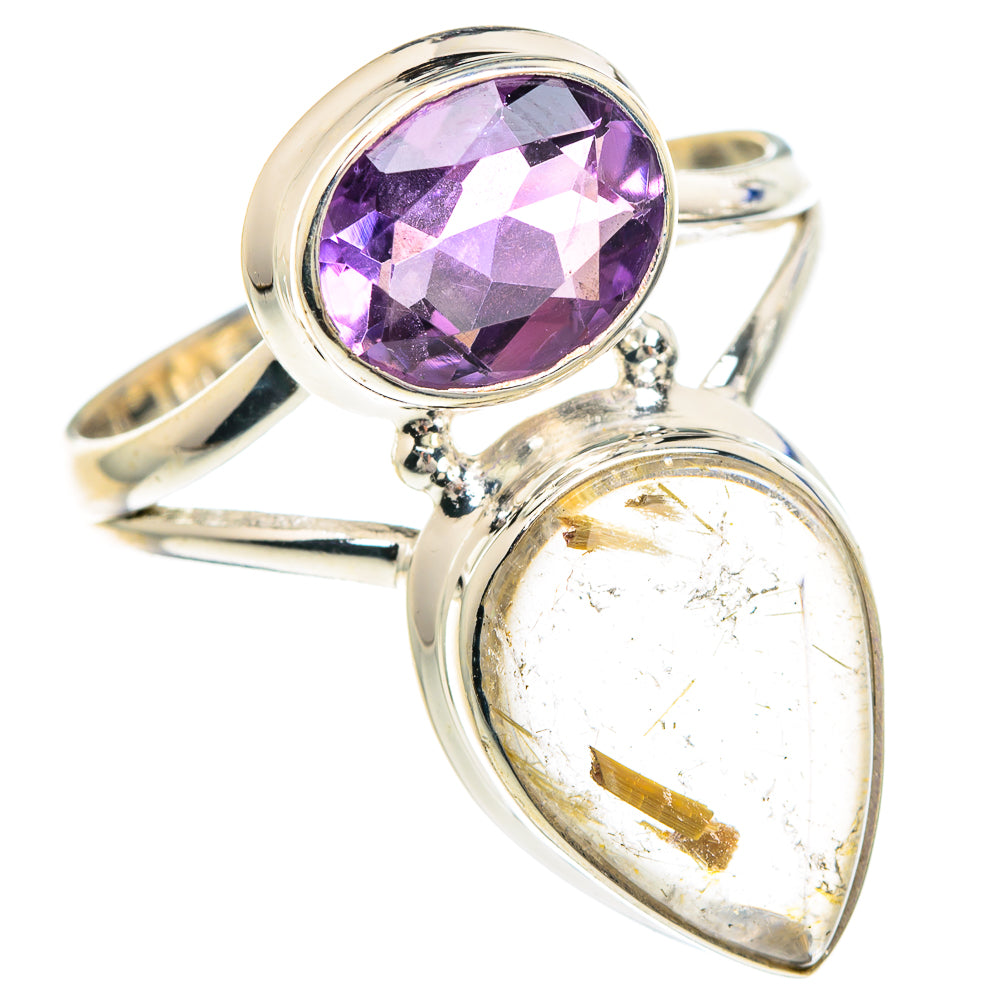 Rutilated Quartz Rings handcrafted by Anasilvercos - RING89904