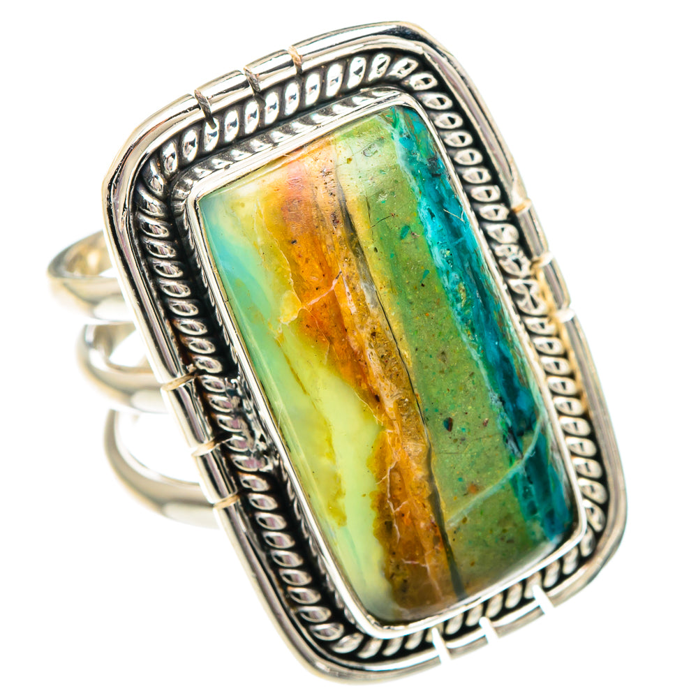 Peruvian Opal Rings handcrafted by Anasilvercos - RING89916