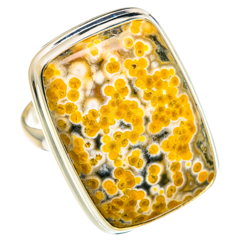 Ocean Jasper Rings handcrafted by Anasilvercos - RING89922