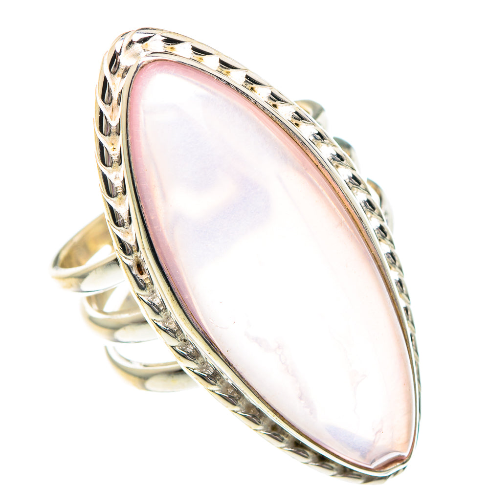 Rose Quartz Rings handcrafted by Anasilvercos - RING89934
