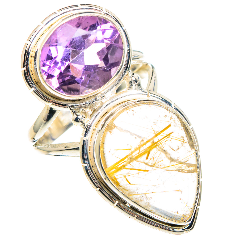Rutilated Quartz Rings handcrafted by Anasilvercos - RING89952