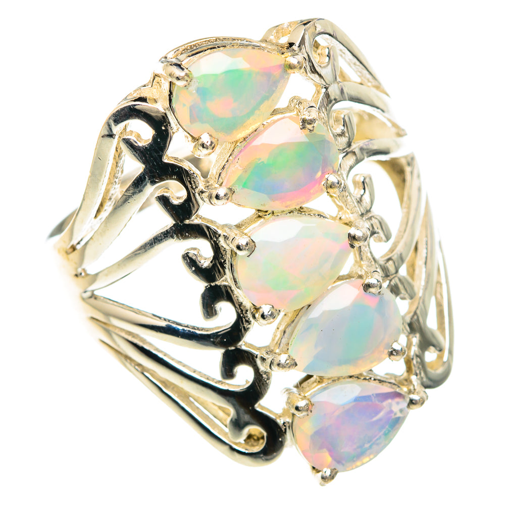 Ethiopian Opal Rings handcrafted by Anasilvercos - RING89954