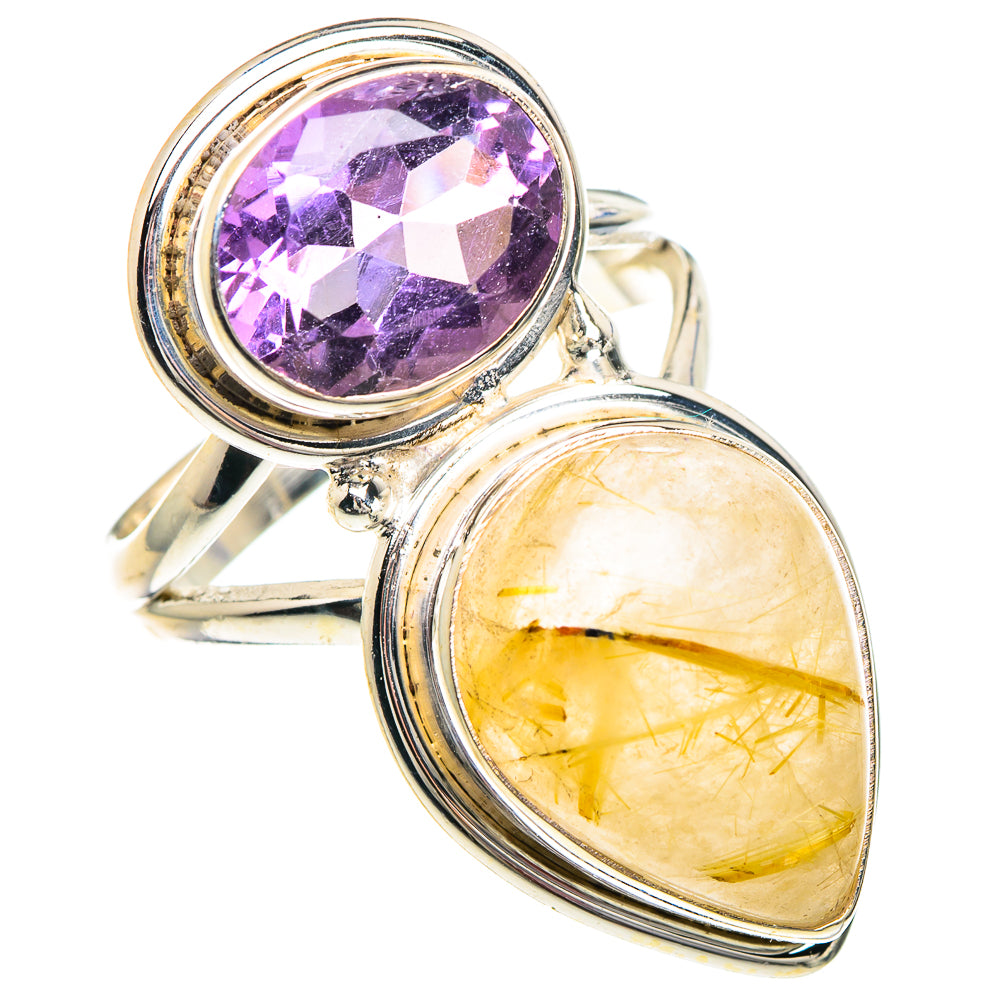 Rutilated Quartz Rings handcrafted by Anasilvercos - RING89983