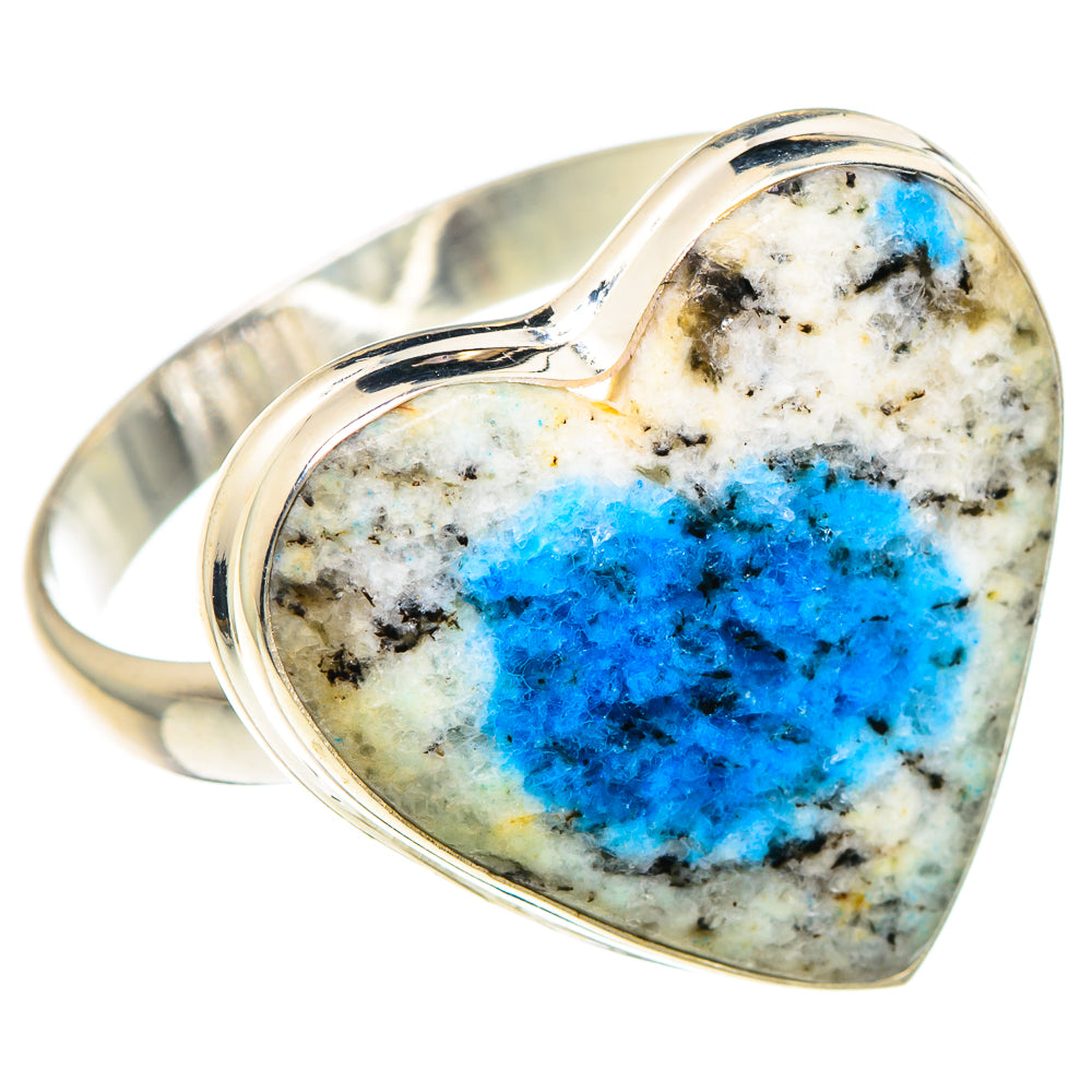 K2 Blue Azurite Rings handcrafted by Anasilvercos - RING89985 - Photo 2