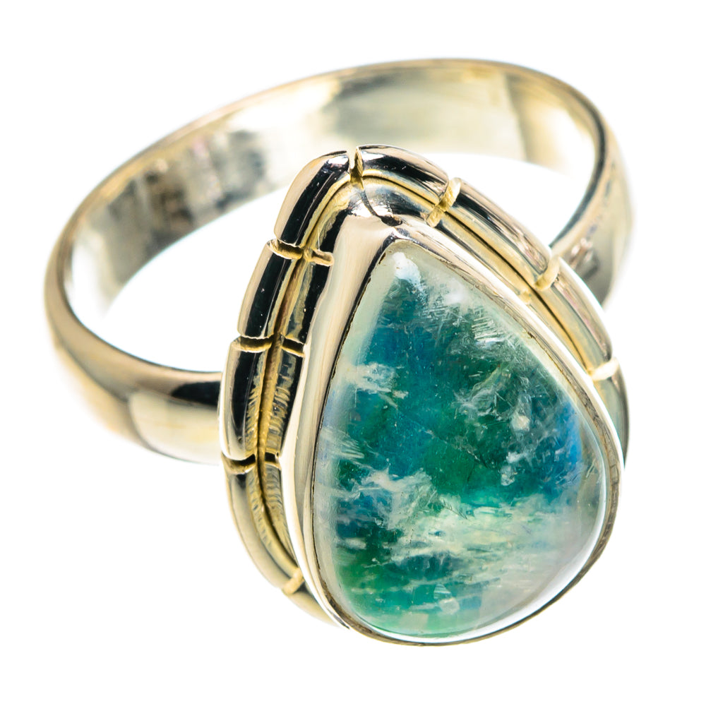 Green Moonstone Rings handcrafted by Anasilvercos - RING89999