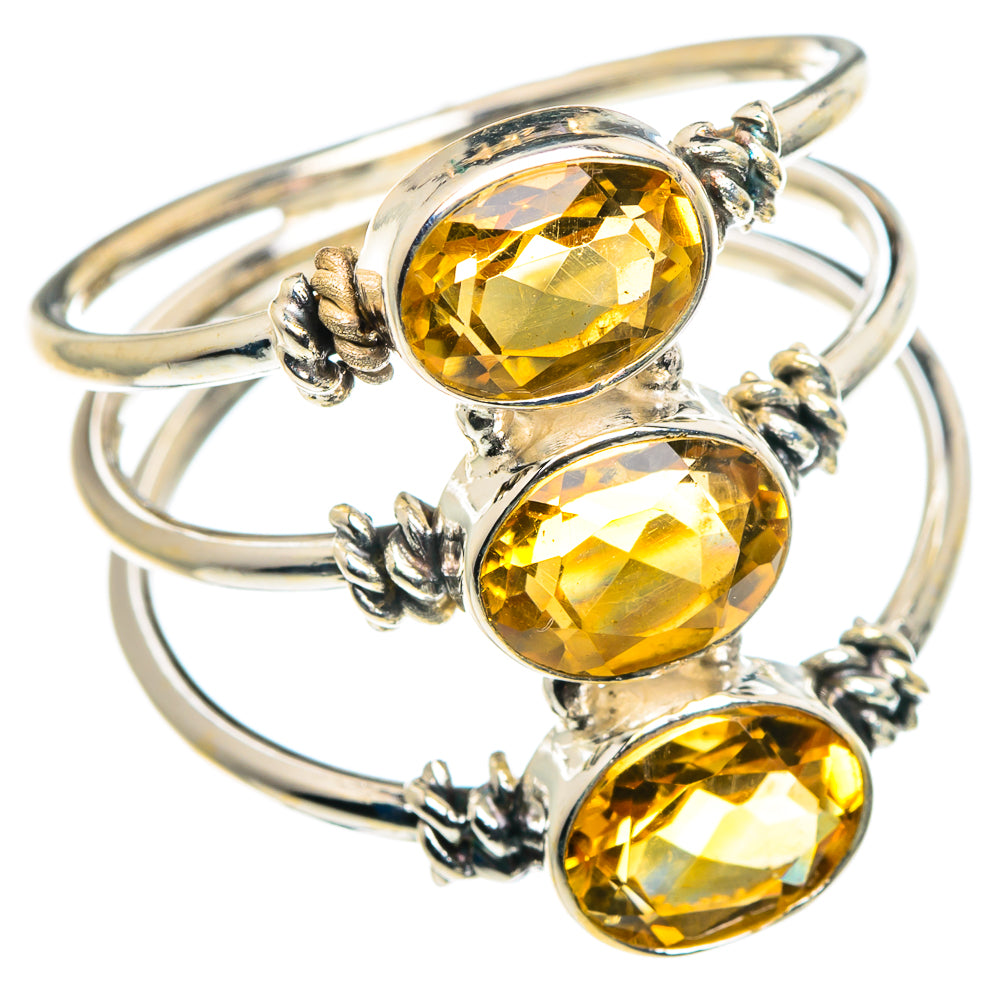 Citrine Rings handcrafted by Anasilvercos - RING90005