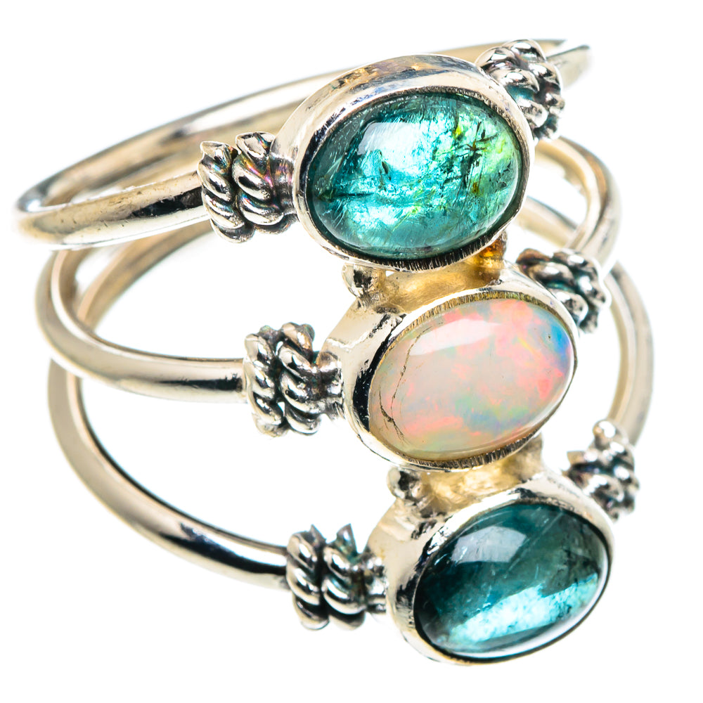 Ethiopian Opal Rings handcrafted by Anasilvercos - RING90023