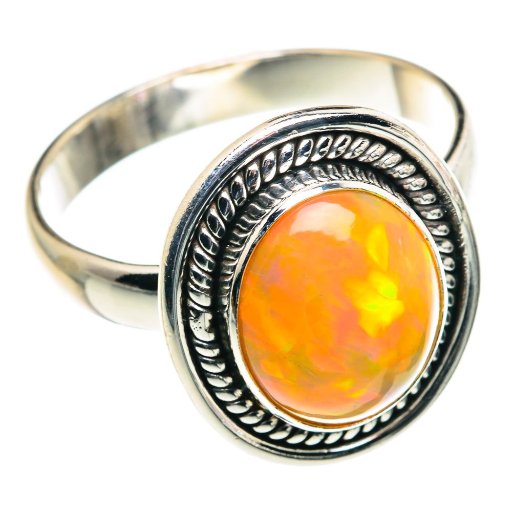 Ethiopian Opal Rings handcrafted by Anasilvercos - RING90024