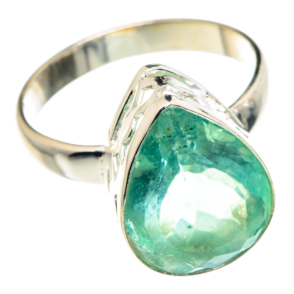 Green Fluorite Rings handcrafted by Anasilvercos - RING90040 - Photo 2