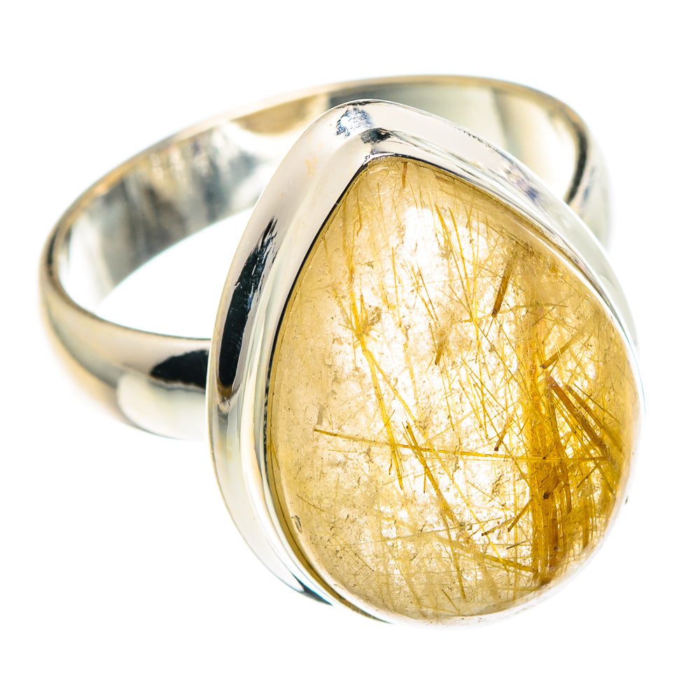 Rutilated Quartz Rings handcrafted by Anasilvercos - RING90054