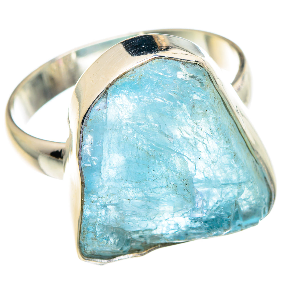Aquamarine Rings handcrafted by Anasilvercos - RING90073 - Photo 2