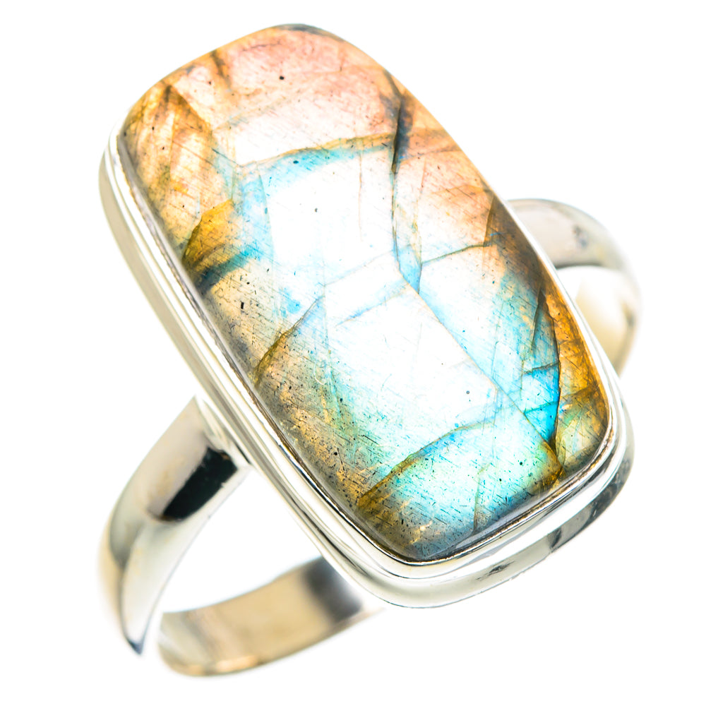 Labradorite Rings handcrafted by Anasilvercos - RING90074