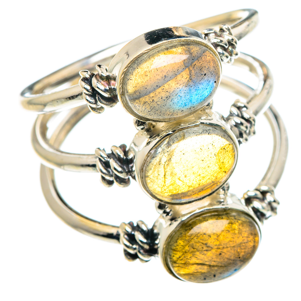 Labradorite Rings handcrafted by Anasilvercos - RING90075