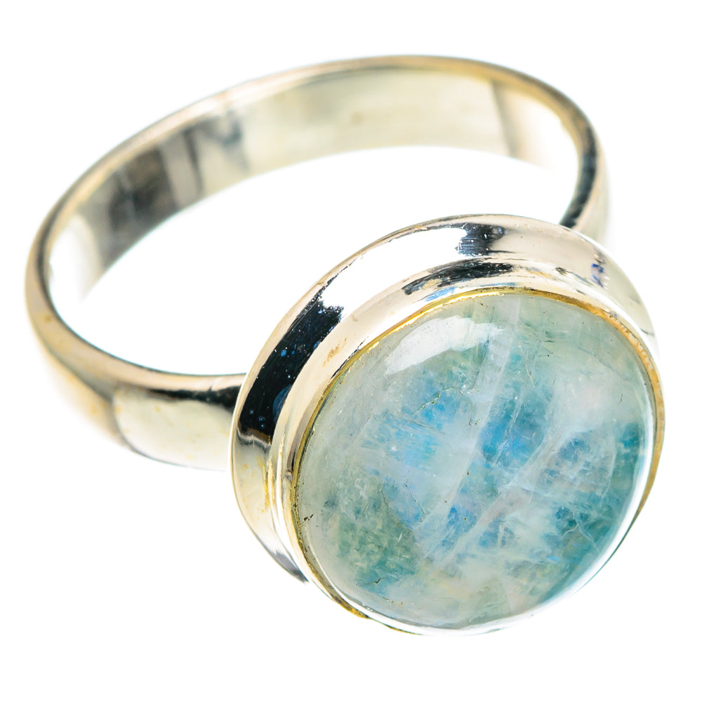 Rainbow Moonstone Rings handcrafted by Anasilvercos - RING90076