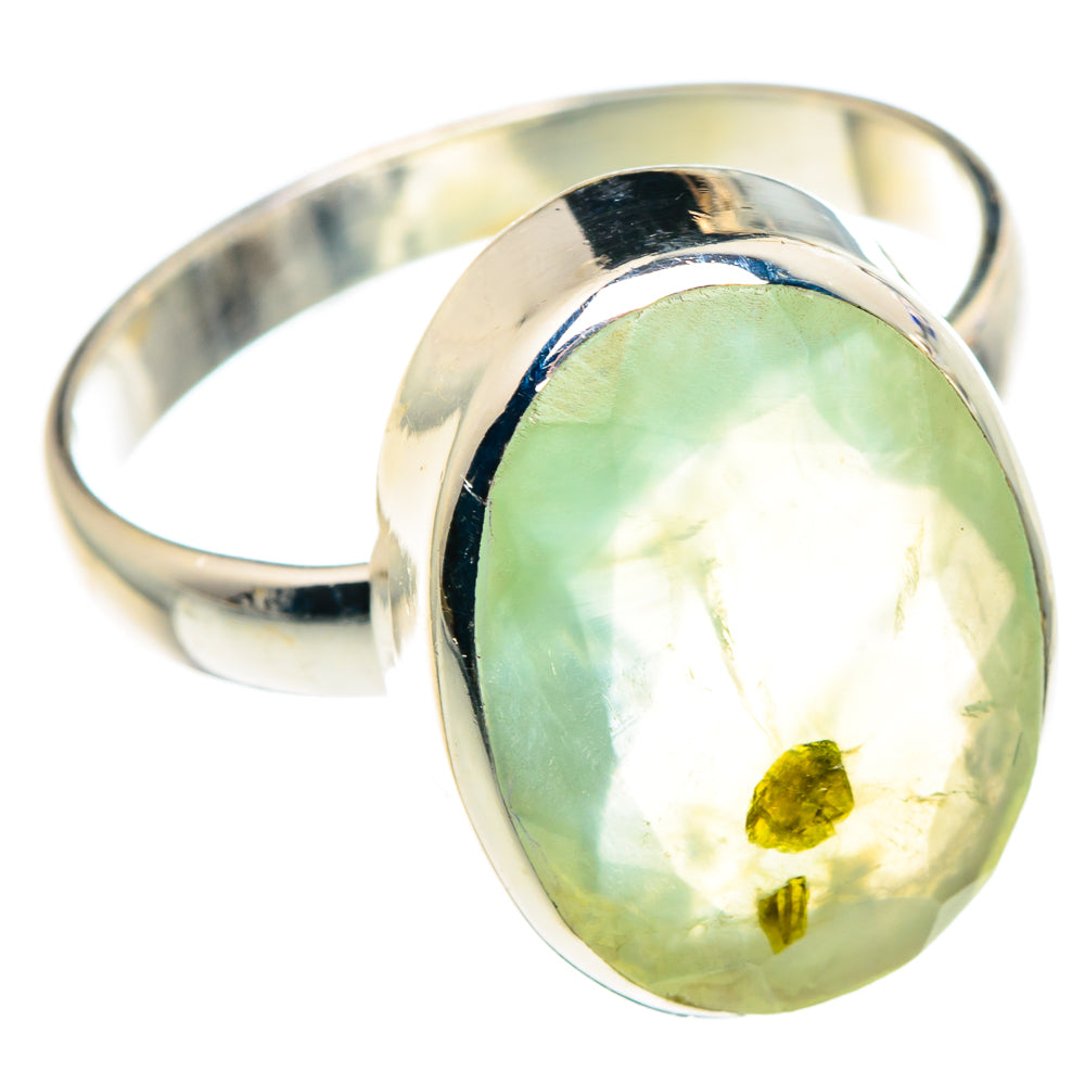 Prehnite Rings handcrafted by Anasilvercos - RING90077